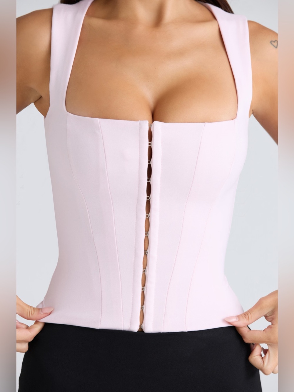 House of CB The Balconette Pink Fitted Corset Top S